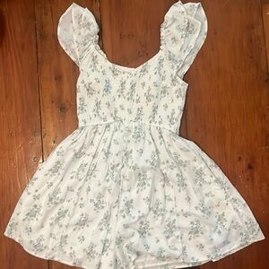 Hollister floral green romper